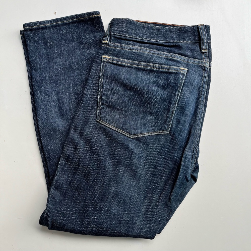 JCREW toothpick ankle denim blue jeans W28